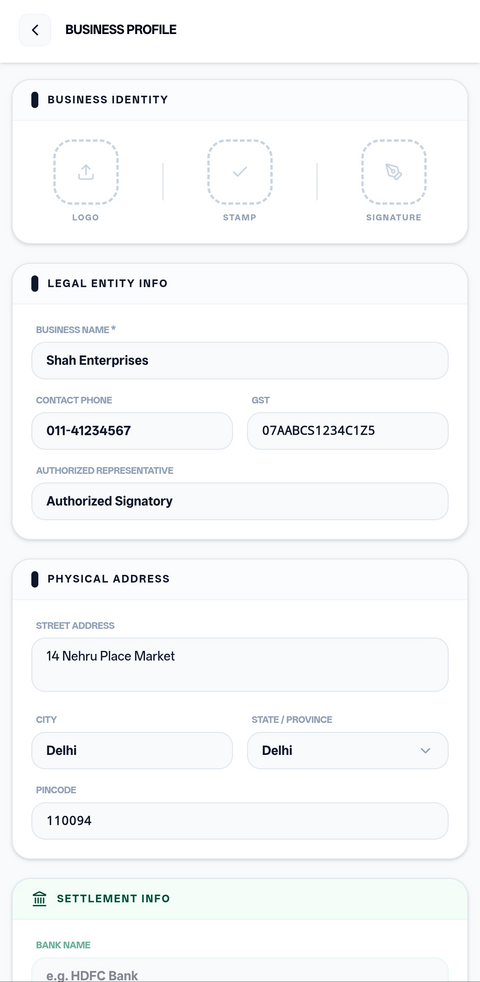 Likhtam Sensitive fields encrypted on your device screen